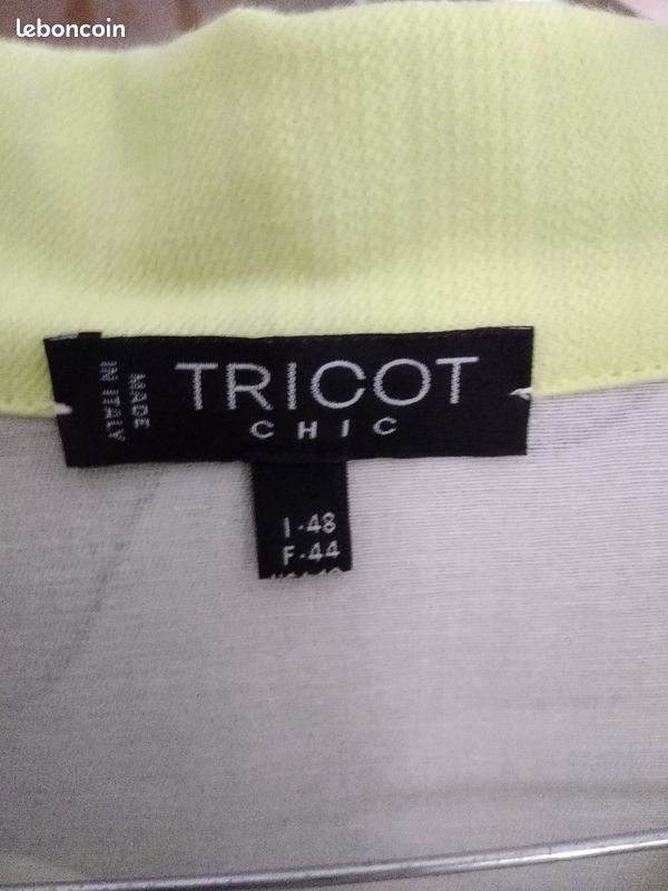 Robe tricot chic couleur verte taille 44 largeur 45cm cm, hauteur 95cm (image 4)