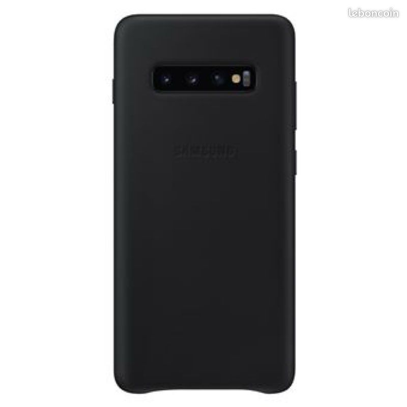 Coque en cuir Samsung Noir pour Galaxy S10 Plus (image 2)