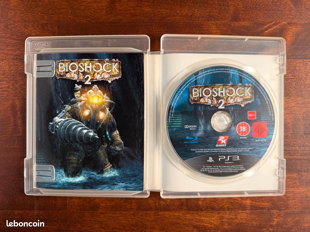 Bioshock 2 (BLES 00728) - Sony PlayStation 3 - Complet Avec Notice Et Boîtier - Bon état