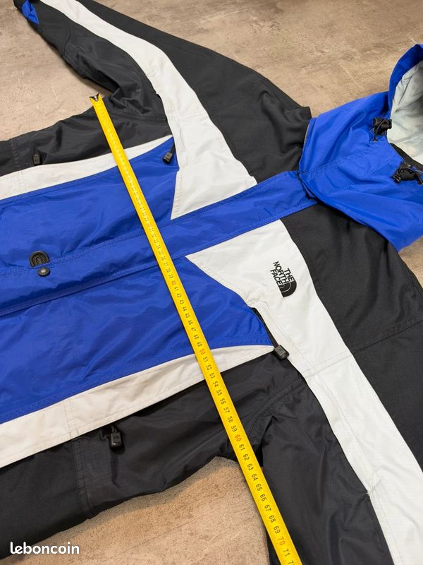 Manteau / veste de ski The North Face homme bleu noir blanc vintage taille M (image 14)