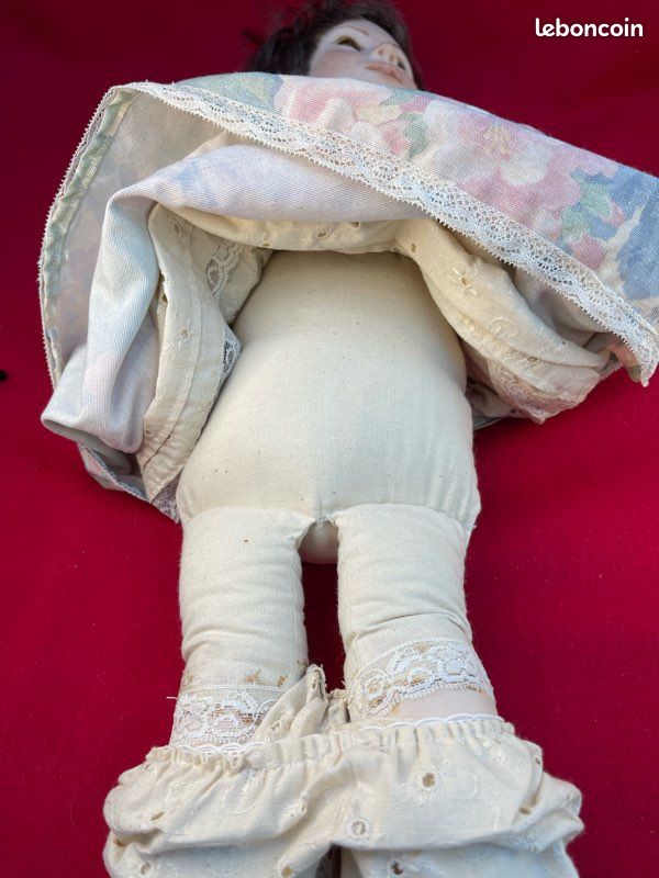 Poupée Artiste Antoine Par Chris Noël, Porcelaine Biscuit, Numérotée 7/50, 60cm, France 1990