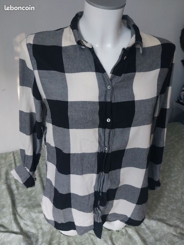 Chemise à carreaux H&M taille 36 (image 6)