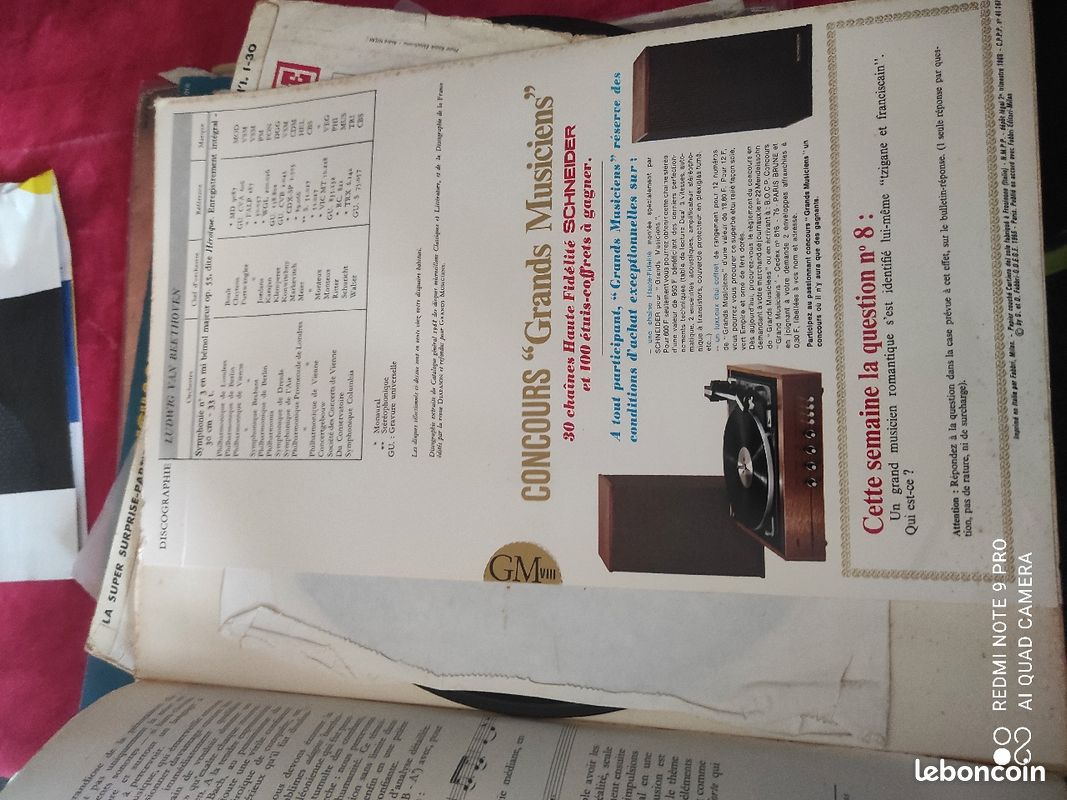 Disque 33tours et livret Beethoven (image 3)