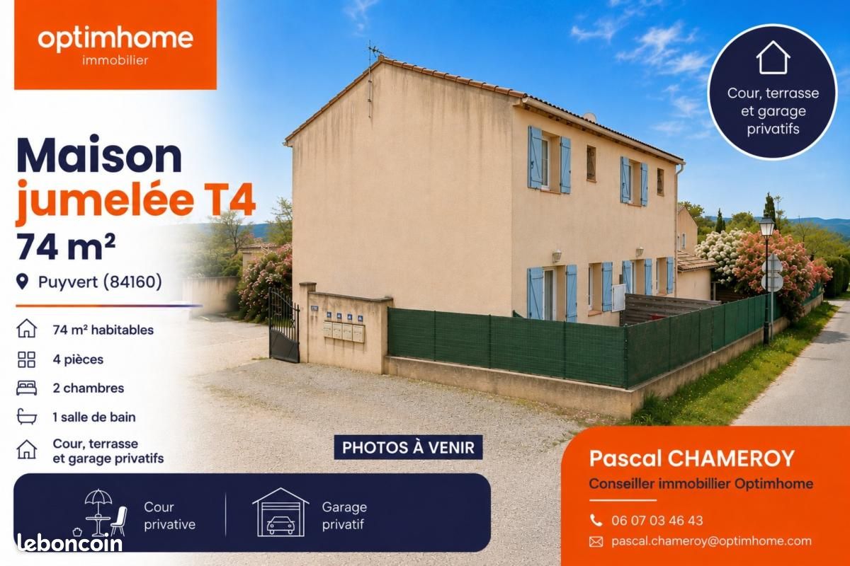 Maison 4 pièces 74 m² · à Puyvert · 74 m² · 308 000 €
