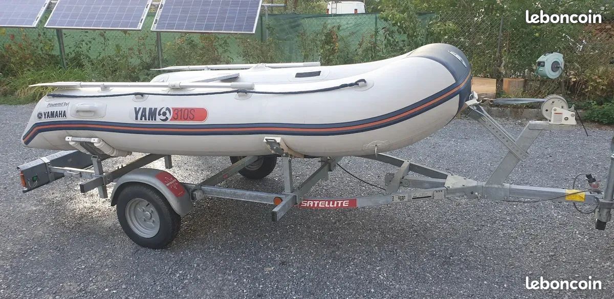 Bateau semi rigide yam 310 de 2012 servi 2 fois+ remorque (image 2)