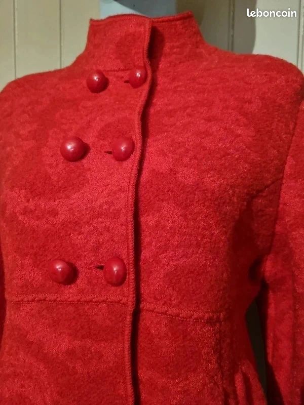 Veste rouge Didier Parakian (image 3)