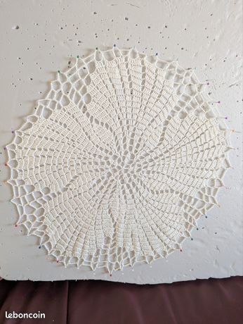 Mandala VEGETAL 70cm/ Attrape-rêve/ Dentelle/ Macramé/ Déco/ Méditation