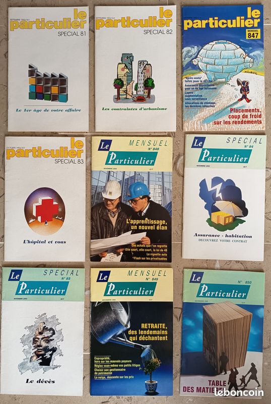 Lot de revues "Le Particulier" année 1993 complète (image 3)