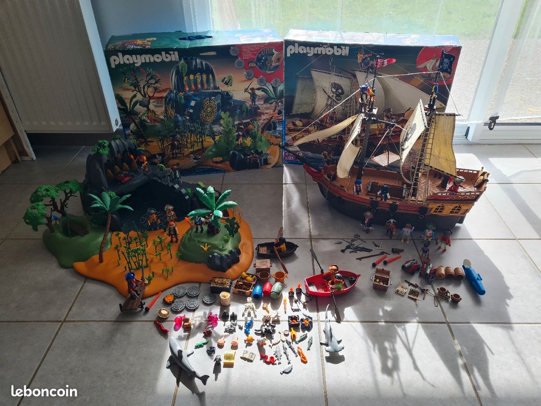 Playmobil bateau pirates plus île pirates nombreux accessoires (image 6)