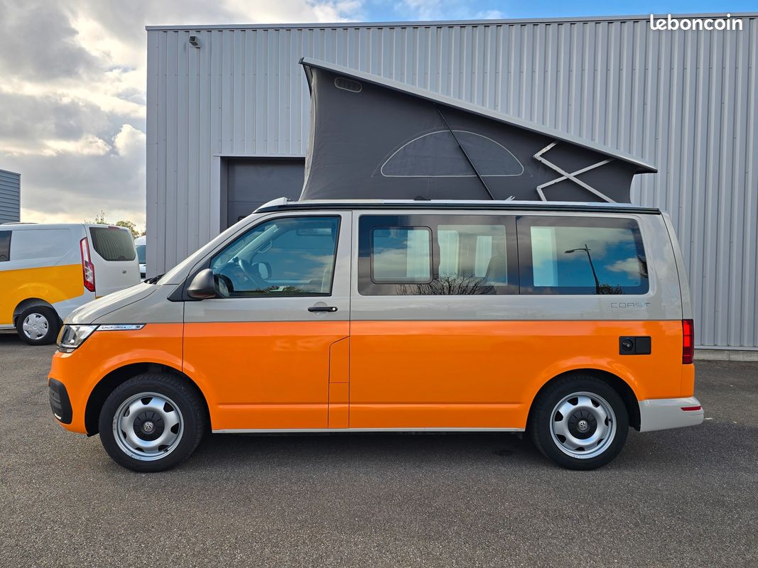 VOLKSWAGEN CALIFORNIA COAST 2.0 TDI150ch DSG CARPLAY/IMMAT FR COVERING ORANGE garantie VW 08/2028 (image 12)