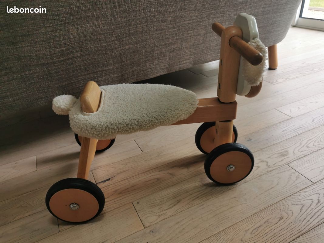 Oxybul | Porteur Bois 4 Roues | 12 Mois - 3 Ans