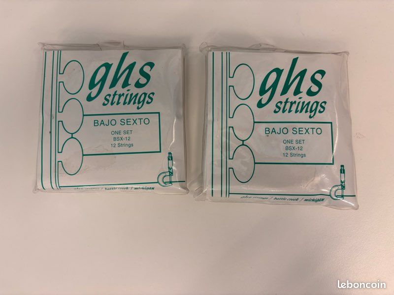2 jeux de cordes Bajo Sexto GHS (image 1)