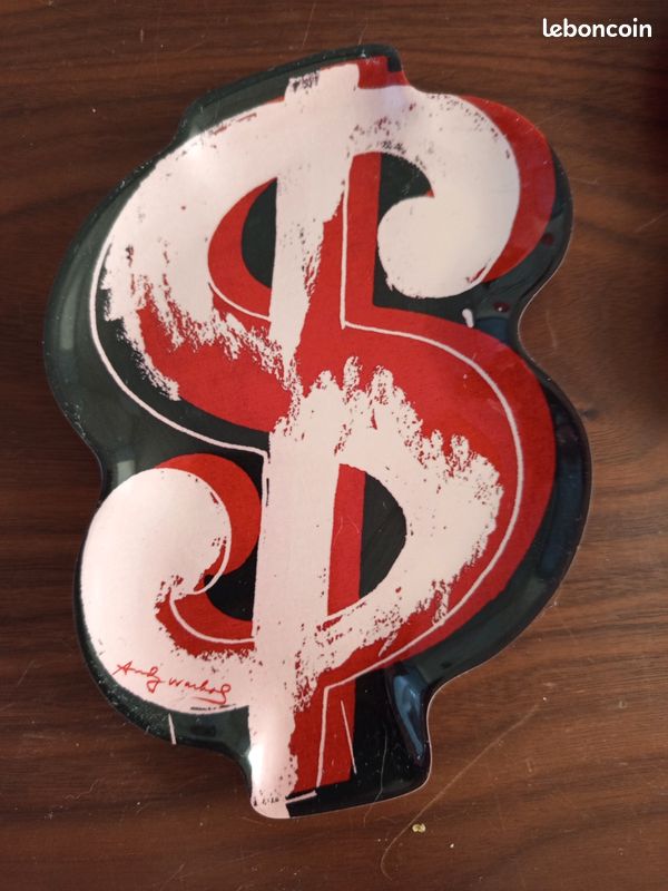 Andy Warhol Dollar set de 4 plats mélaminé Pop Art (image 2)