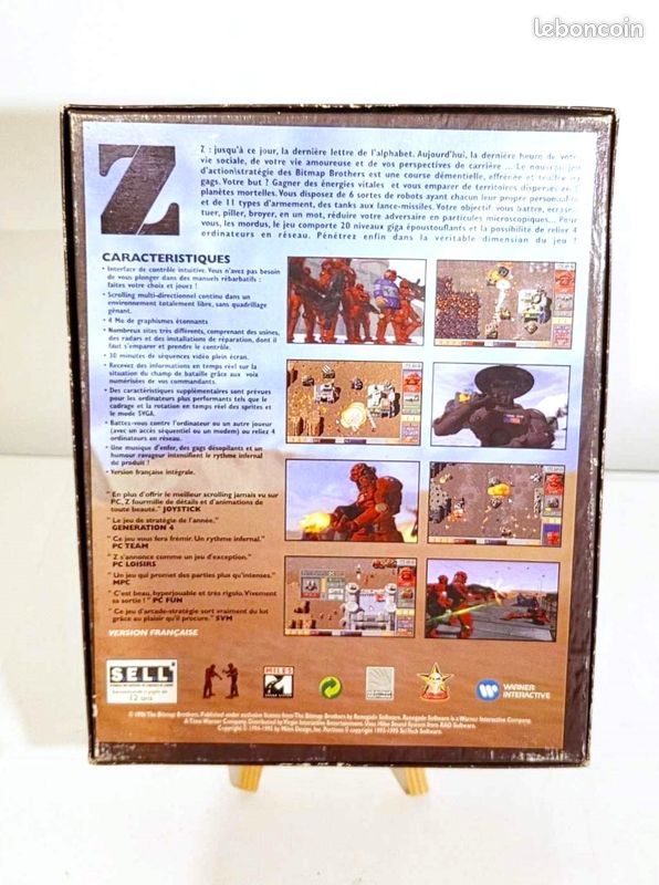 Jeu PC Big Box – Z – Replay – VF – Bitmap Brothers, édition 1998, Bon état