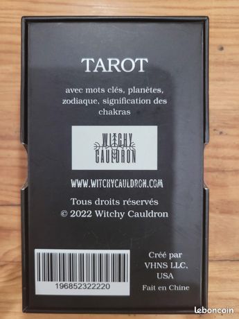 Jeu De Tarot Witchy Cauldron – Débutants – 78 Cartes – Significations En Français – Rider Waite – Divination