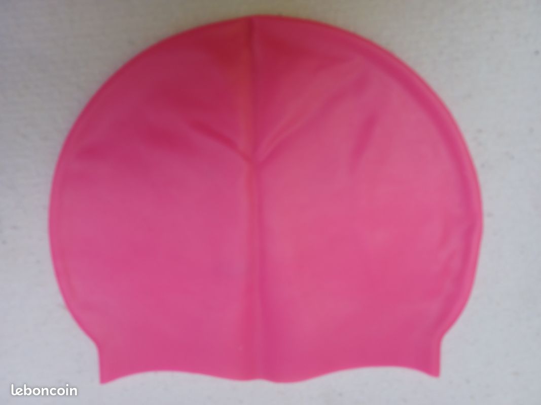 Bonnet de bain rose unspoom rose adulte neuf (image 1)