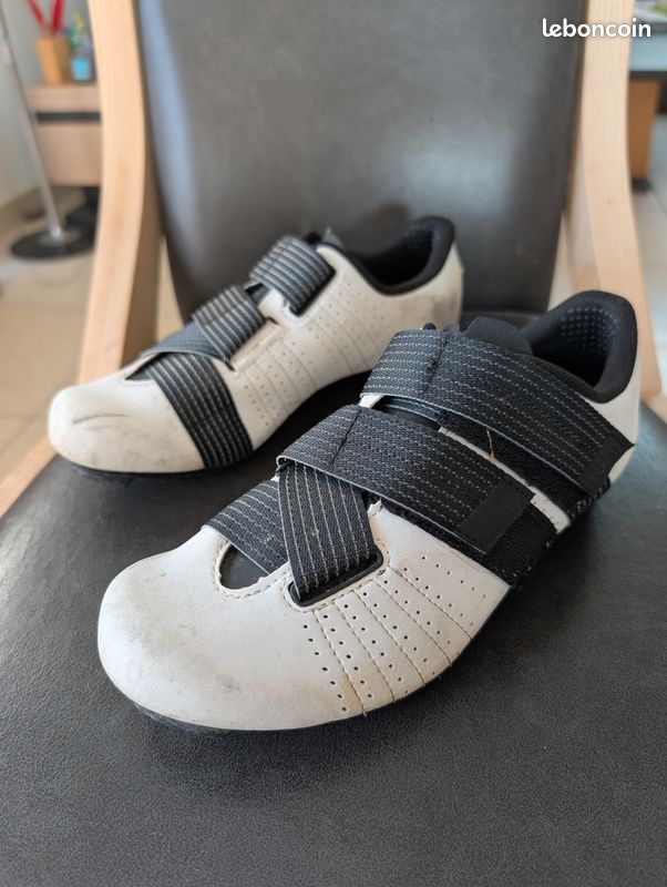 Chaussures Cyclisme Vintage Soubirac France - Cuir Noir Pointure 39 - NEUVES