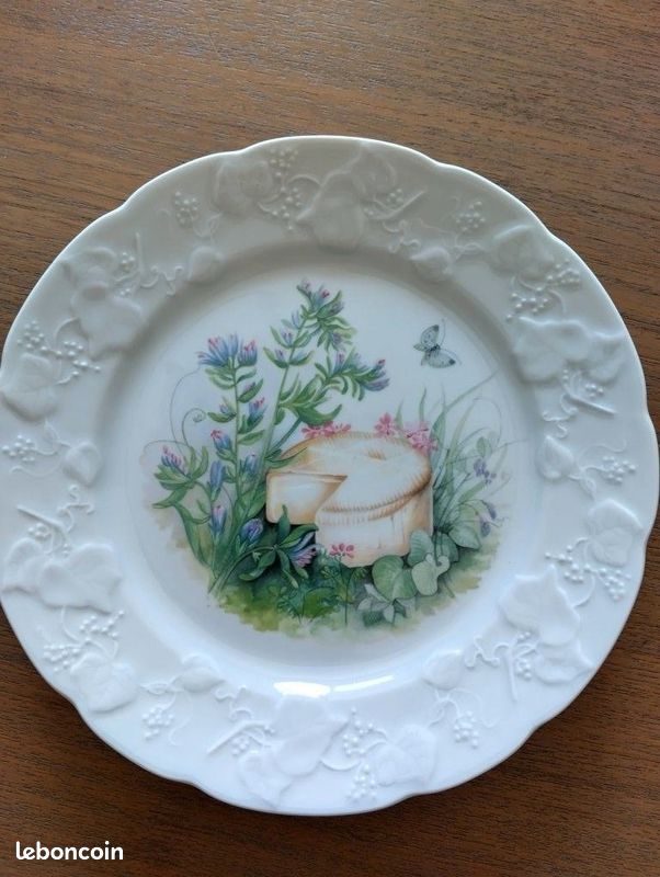 Ensemble de 6 assiettes à fromage Lierre Sauvage (image 2)