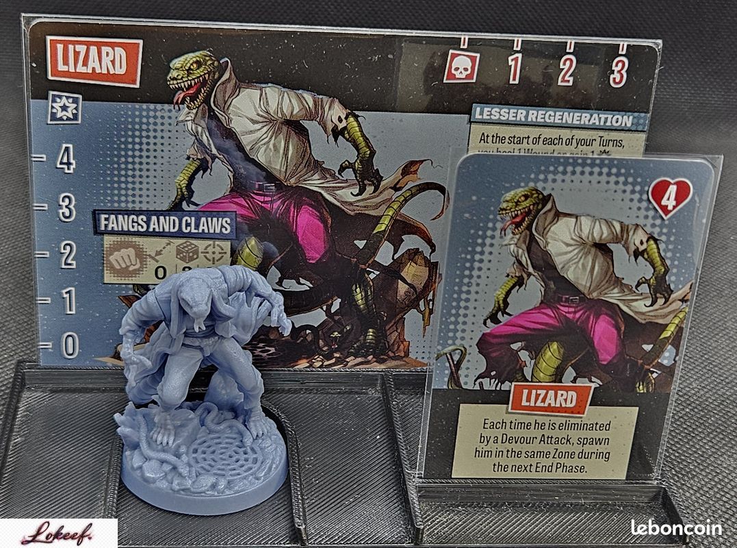 Zombicide - Marvel Zombies - Exclusivité KS (VO) - Super Heroes - Lizard (image 1)