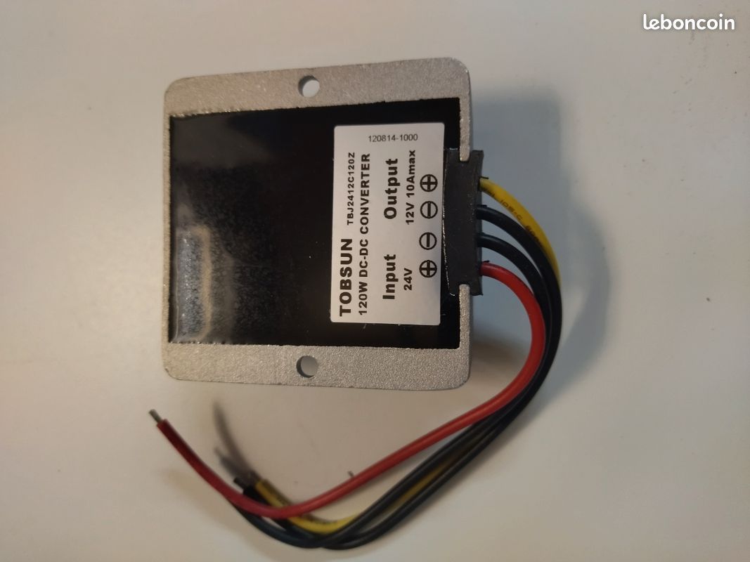 Convertisseur DC-DC 24V 12V 10A (image 3)