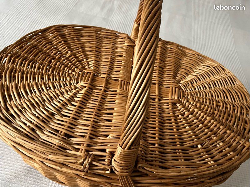 Grand panier osier (image 4)