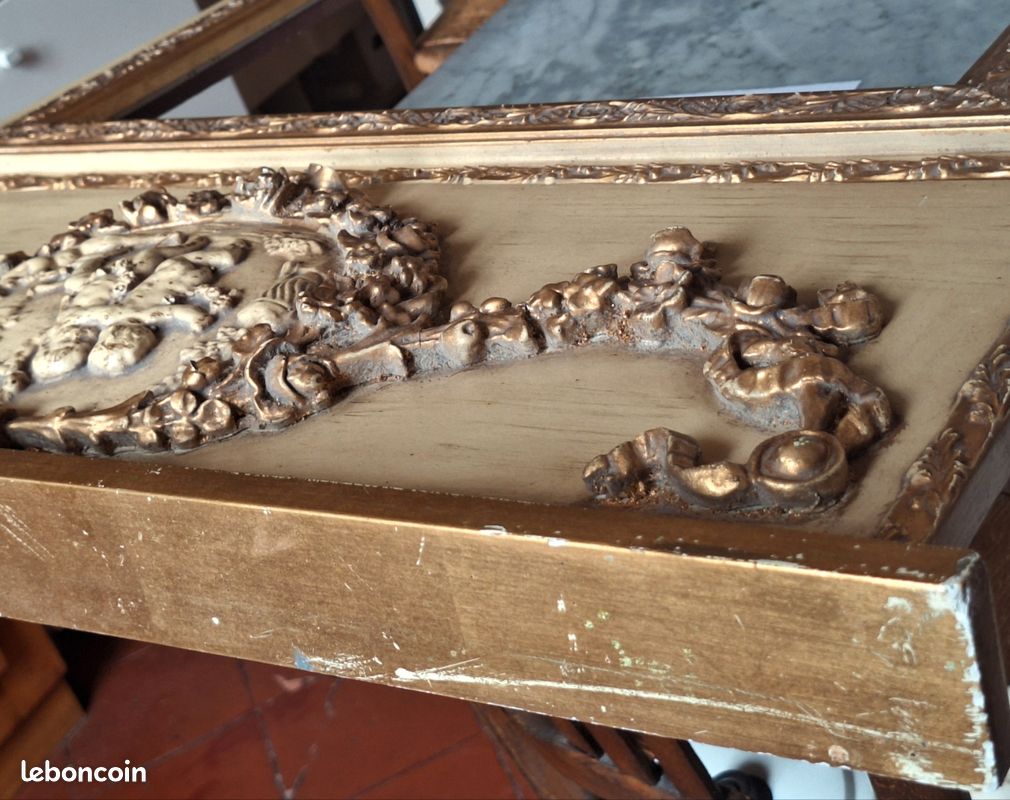 TRUMEAU en bois doré (image 4)