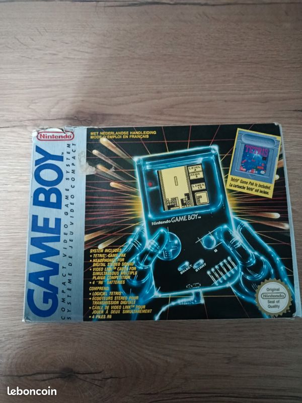CONSOLE GAMEBOY FAT pack tetris - FAH - très bon état - complet EUR 549