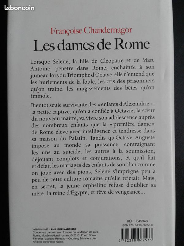 Françoise CHANDERNAGOR " Les dames de Rome " (image 2)