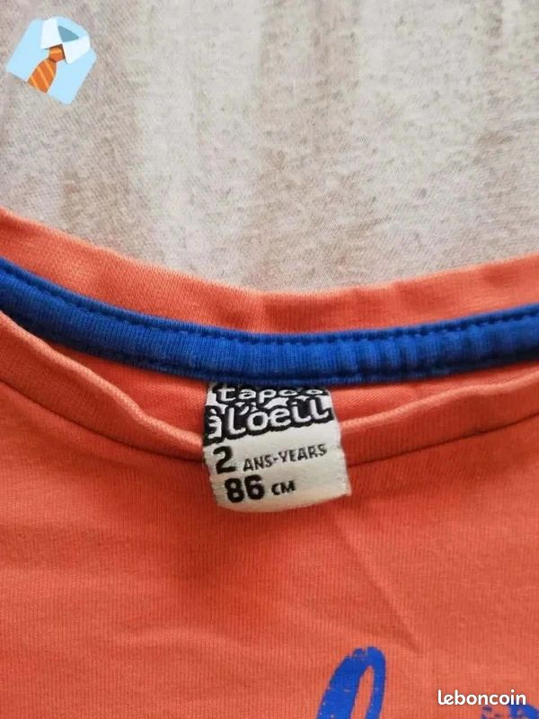 Tape à l’Œil Maillot Daytona Vintage 2 Ans 86 cm Bon état Orange (image 3)