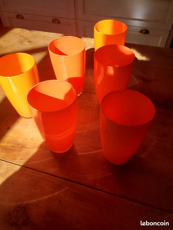 Verre Plastique Moon Orange Transp. PS 230ml (1000 Unités