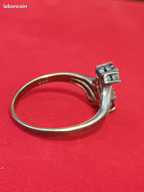GROSSE BAGUE EN ARGENT MASSIF POINÇONNÉE 925 + ORFÈVRE T. 58