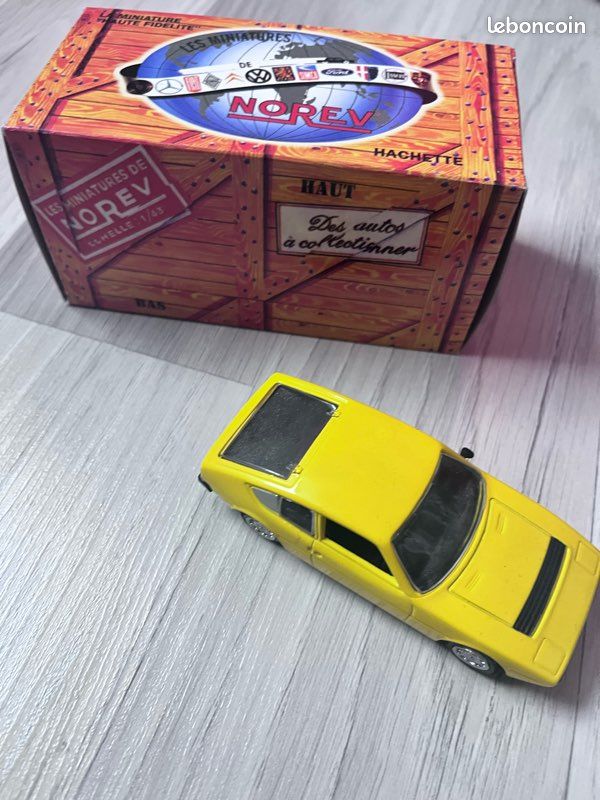 Miniature Talbot Matra Baghera 1973 échelle 1:43 Par Norev - Jaune, Occasion En Très Bon état
