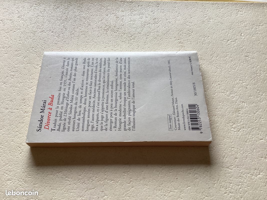 Livre littérature étrangère « Divorce à Buda » (image 4)