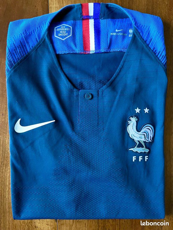Maillot Équipe De France De Football - Taille 2XL - Bleu - #29 Hurtado - Homme - Occasion