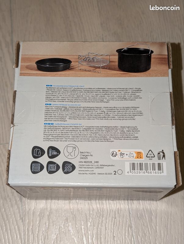 Accessoires pour friteuse à air chaud, neufs (image 2)
