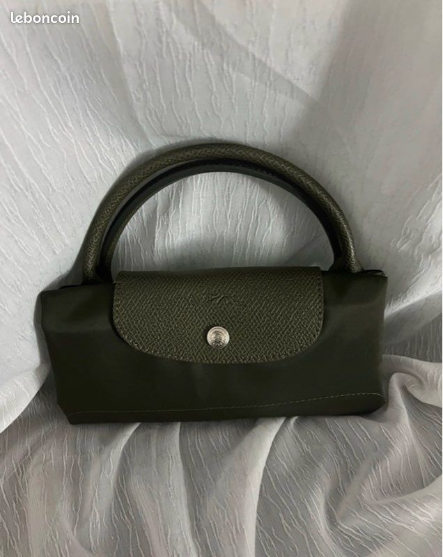 Sac voyage longchamps vert kaki (image 3)