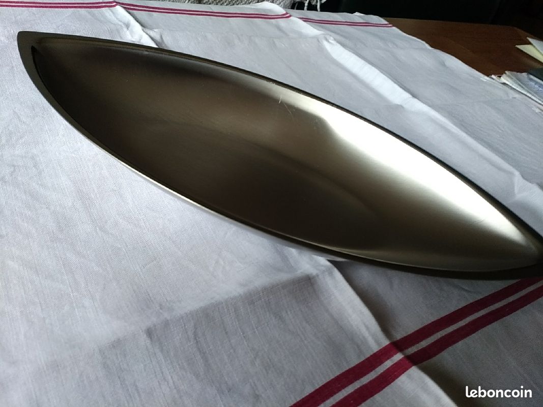 Grand plat neuf inox Jean Gouzon long: 42 cm (image 2)
