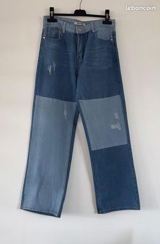Sale Jeans Jeans Bicolore Zara Denim Pantalon Bicolore Pantalon En