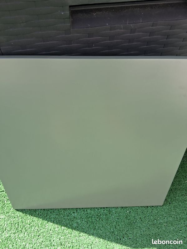 Meuble double vasque suspendu 120cm vert satin (image 3)