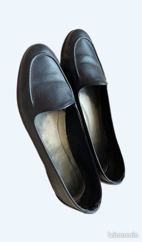 Mocassin cuir marine 39 (image 1)