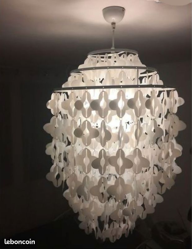 Lustre blanc design 3 étages – suspension moderne élégante (image 3)