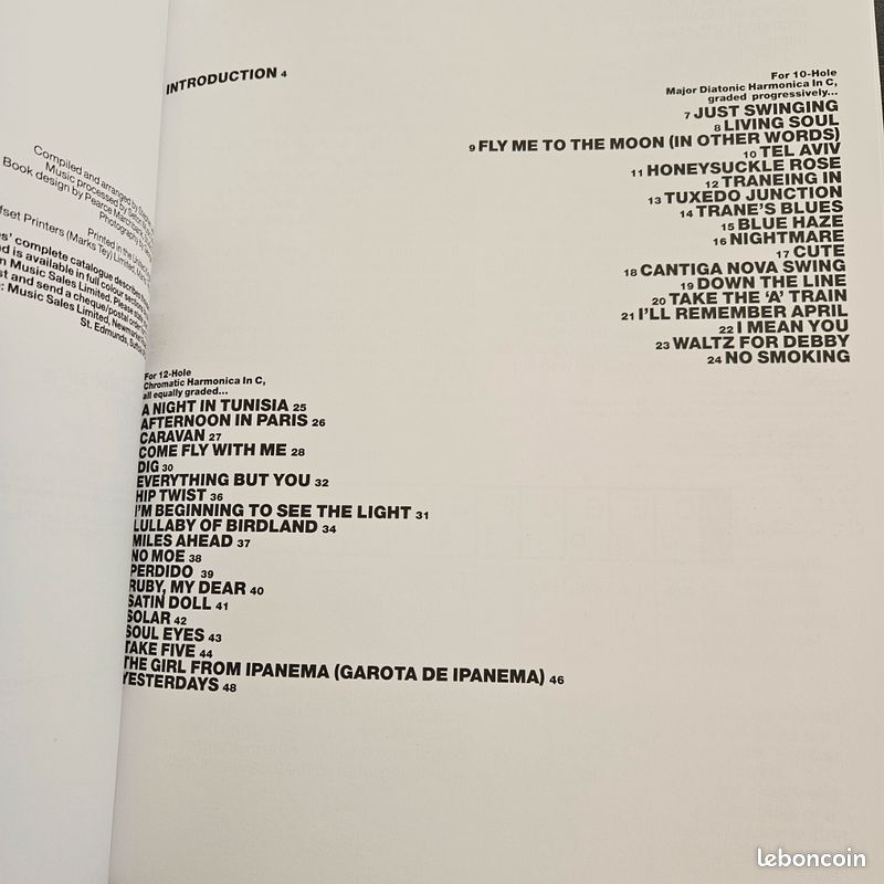Blues et Jazz for harmonica - Partitions (image 5)