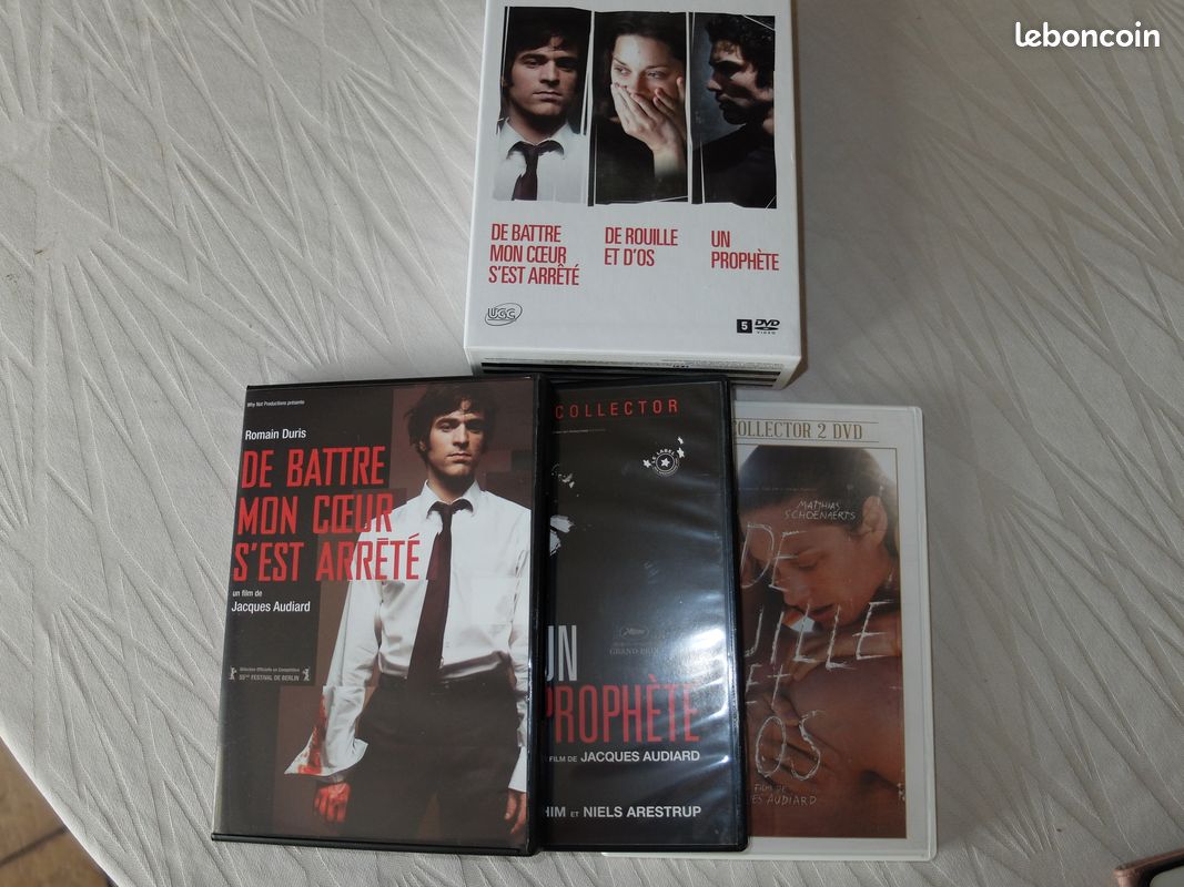 DVD Jacques Audiard Battre mon coeur s'est arrêté, De rouille et d'os Et un prophète (image 1)