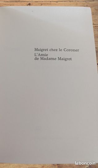 B3 - Maigret chez le Coroner et L'Amie de Madame Maigret Georges Simenon (image 3)