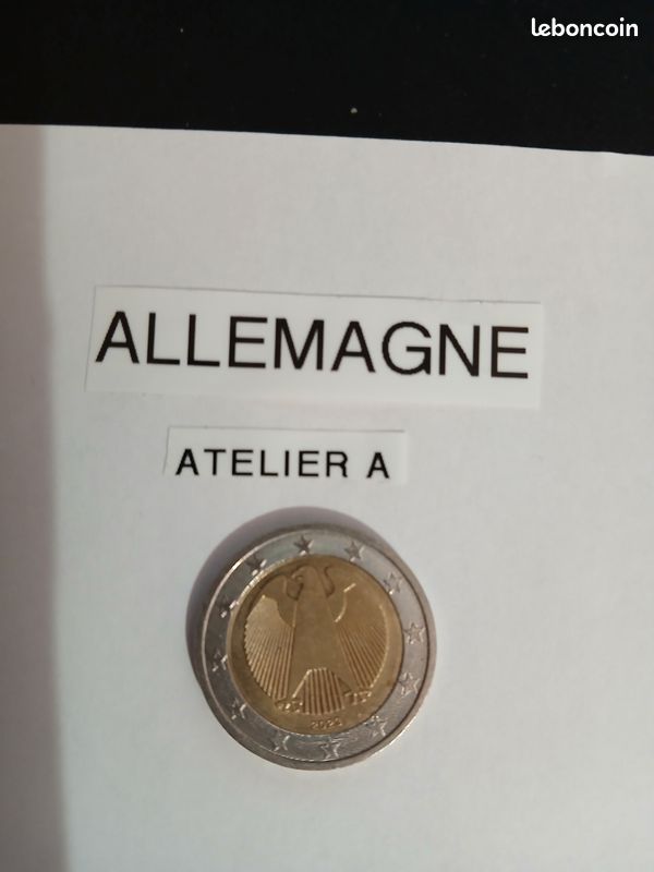 Pièces euros ALLEMAGNE atelier A de 2002 à 2015 de 1ct à 2e (image 1)