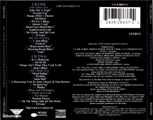 Duke Ellington – Live At The Blue Note (image 2)