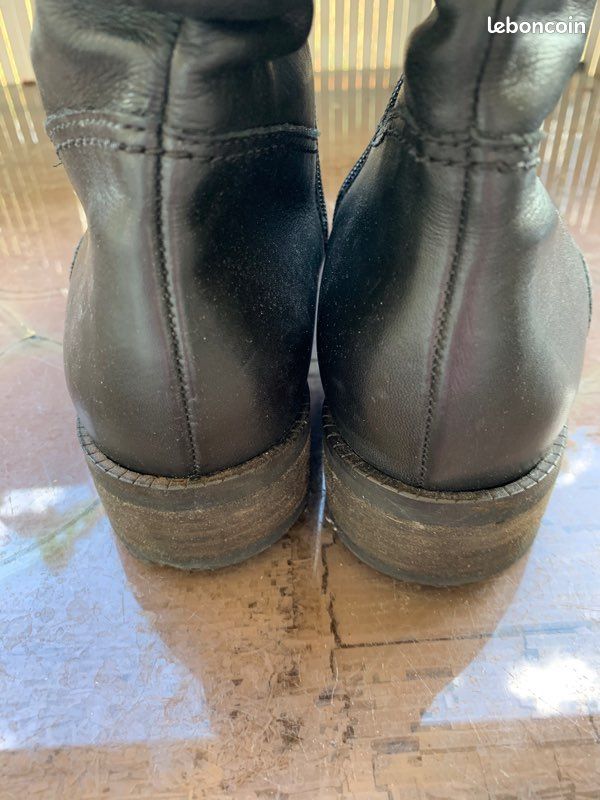 Bottines cuir noires (image 3)