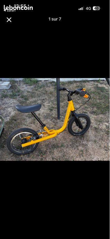 Draisienne enfant Btwin 12 pouces alu runride 900 jaune (image 4)