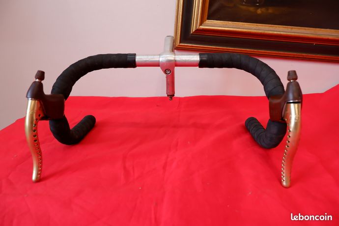 ANCIEN VINTAGE GUIDON Potence Freins Velo Randonneuse Handlebars Stem