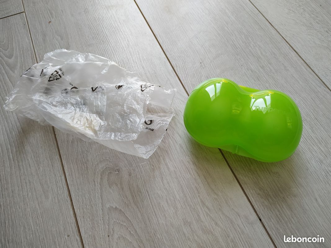 Boîte a fruits kiwi oeuf goûter collation tupperware neuf vert (image 1)